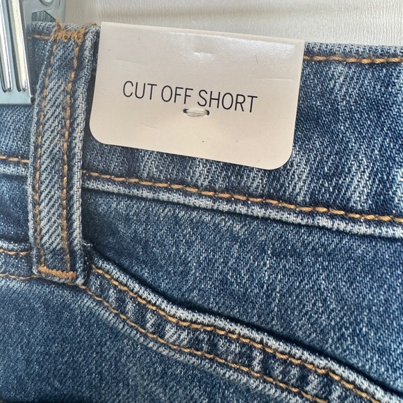 PINK Denim High-Rise Cut Off Jean Shorts - Picture 8 of 13